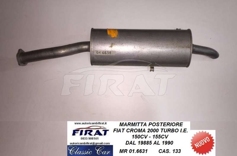 MARMITTA FIAT CROMA 2000 TURBO IE POST. (01.6631) - Clicca l'immagine per chiudere